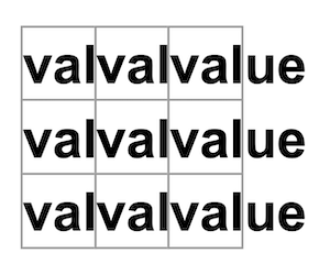都是“value”的棋盘
